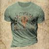 Tricou Vintage pentru bărbați Yellowstone Tricou cu imprimeu grafic Top la modă de vară Tricou cu decolteu Pulover Harajuku Îmbrăcăminte supradimensionată pentru bărbați