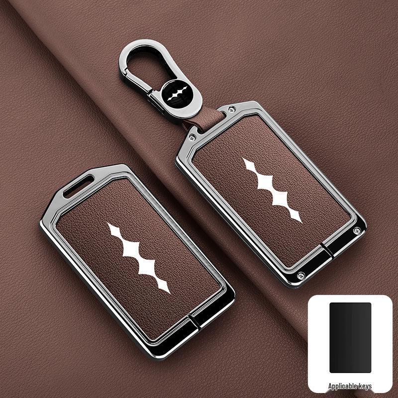 BYD Fangchengbao Metalen NFC Sleutelhanger Shell voor Leopard 5/8, Titanium 3/7 - High-End Bescherming