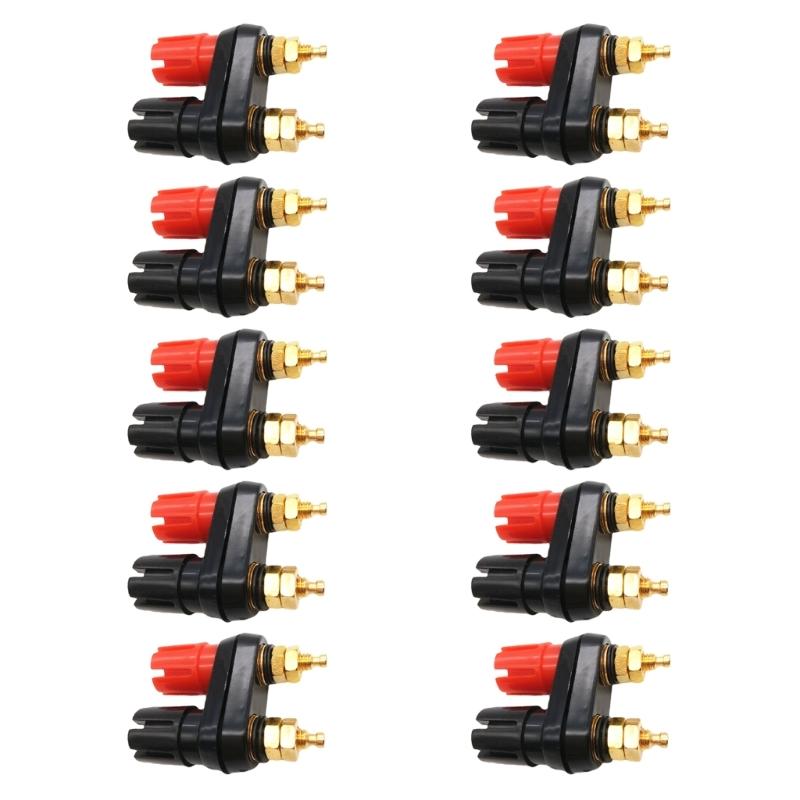 1PC Banana Plugs Couple Terminals Red Black Connector Amplifier Terminal Binding Post Banana Speaker Plug Jack