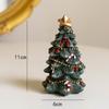 Mini Desktop Resin Small Christmas Tree Ornament Christmas Atmosphere Decoration Gift Ins Po Props Holiday Decoration Supply