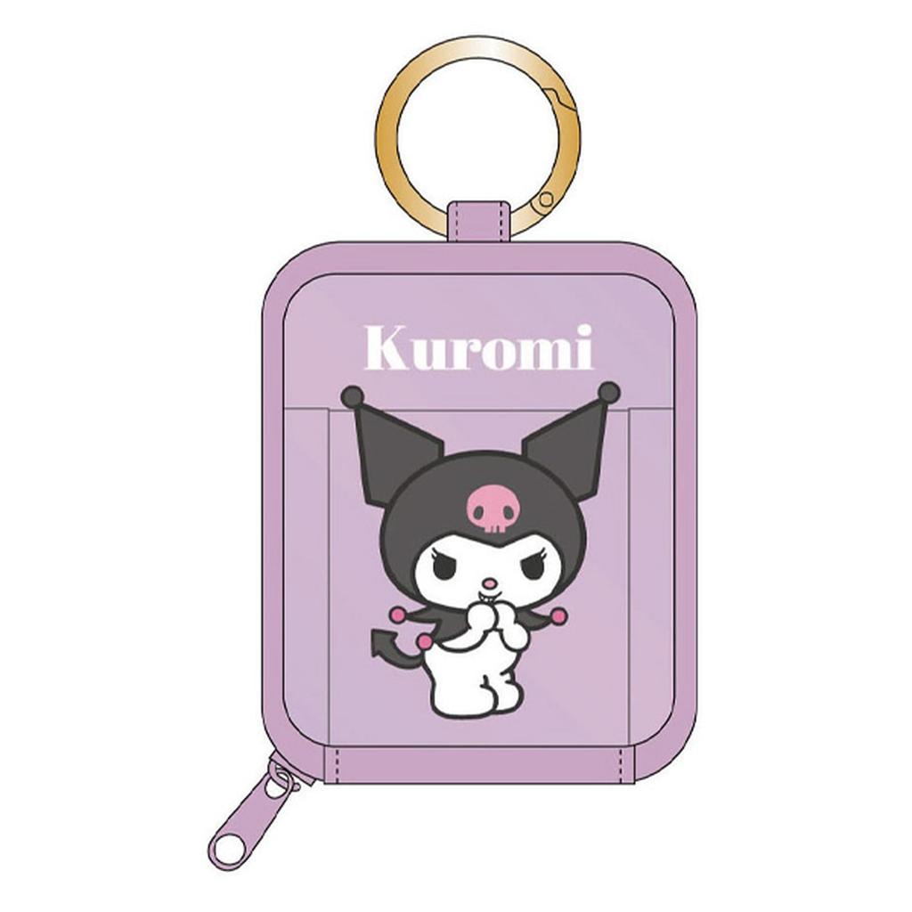 Character goods Mini pouch with carabiner Mini pouch Kuromi x W7 x [K Company] Size H8.7 D4.7cm