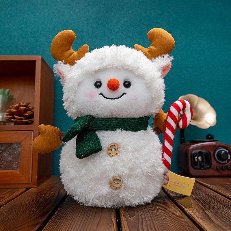 

Holiday Plush Toys: Cute Snowman, Little Rabbit, and Polar Bear Ornaments for Christmas Decor & Gifts 23cm, 0.25kg