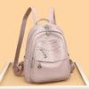 Candy Colored Women's Backpack New Large Capacity PU Bag Women's Backpack Women