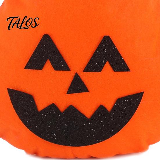 Durable Halloween Tote Drawstring Pumpkin Bag for Kids, Trick or Treat Candy Bag, Or Reusable Non Woven Fabric Goodie Party Favors Gift
