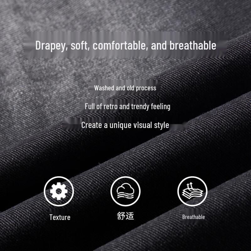 Mark Fairwhale Men's American Retro Loose Straight-Leg Jeans