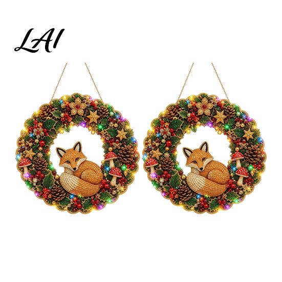 Christmas Tree Hanging Decor 2Pcs Pearl Diamond Ornament Set 2D Acrylic Glitter Charms with Ribbon Festive Pendant for Holiday Party Seasonal Home