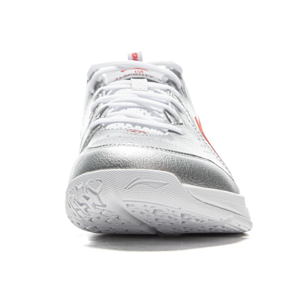 Li Ning All-Around King V2.0 Comfortable Fashion Durable Non-Slip Shock Absorbing Low-Top Badminton Shoes Unisex sneaker Silver AYTU001-7