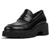 Women's Camper Milah K201425 Moccasin Slip-ons Black 002