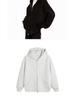 Unisex 420G Heavyweight Gray Hooded Cardigan: Trendy, Versatile Spring/Autumn Jacket for Couples