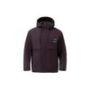 Li Ning Trainingsserie Logo Gestrickte Lockere Warme Kapuzen-Daunenjacke Herren Oberbekleidung Braun Schwarz AYMR379-1