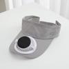 Quick-drying Solar Fan Sun Visors Hat USB Charging UV Protection Unisex Sun Hat Adjustable 300/600mA Baseball Cap Summer Outdoor