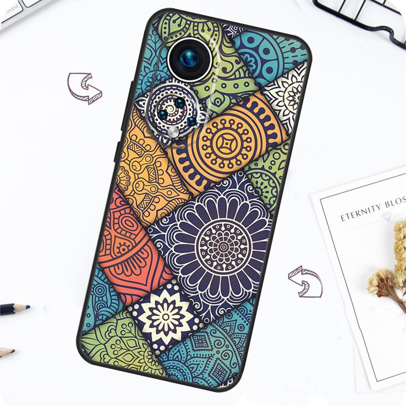 Mandala Case For Honor Magic 7 5 6 Pro Honor 200 Pro X9b X9a X8b X8a X8 X9 X9c 50 70 90 Lite Cover