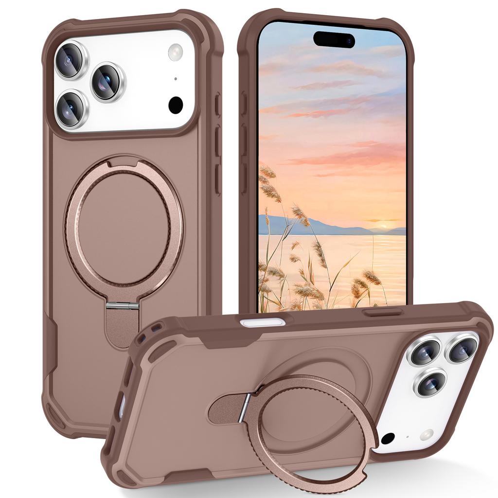 Applicable to iPhone17ProMax Yingcai Magnetic Bracket Mobile Phone Case Apple 16Pro Anti-drop 15 Protective Case