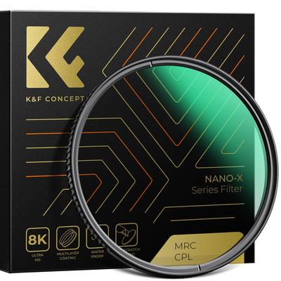 Koncept 58mm PL filtr Japonské optické sklo AGC HD Super Rozlišení Vysoká Propustnost Nízký Odraz 28vrstvý Nano Povlak Kruhový Kontrast