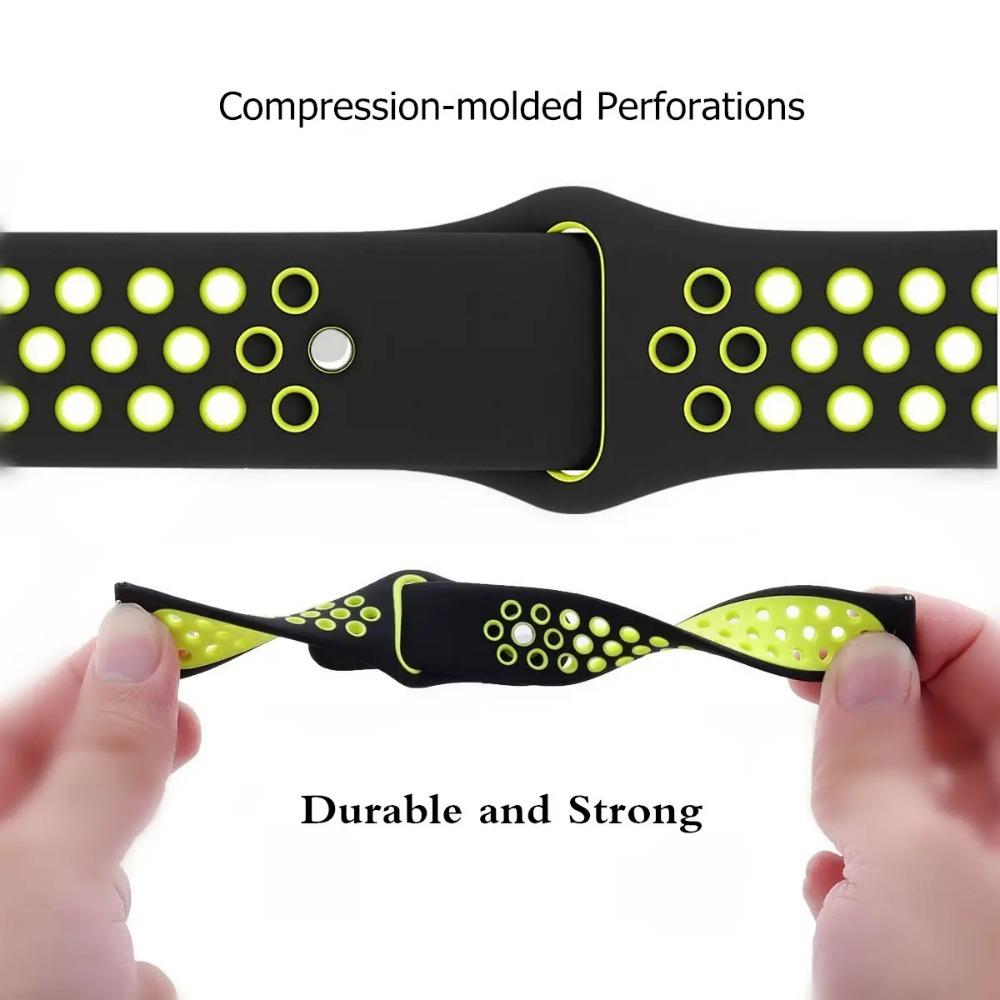 20mm 22mm Silicone Strap for Samsung Galaxy Watch 7 6 5 4 Classic 5pro/Gear S3 Bracelet for Huawei Watch 4/3/GT5 4 2e 46mm Band