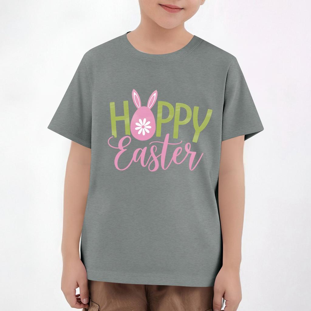 Ostern Kinder Hals Kurzarm Print Top
