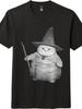 Cute Wizard Cat Graphic T-Shirt, Funny Halloween Cat Unisex Casual Tee