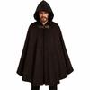 Brown Color Overcoats Vintage Vintage Hooded Cape New Design Halloween Hooded Cloak