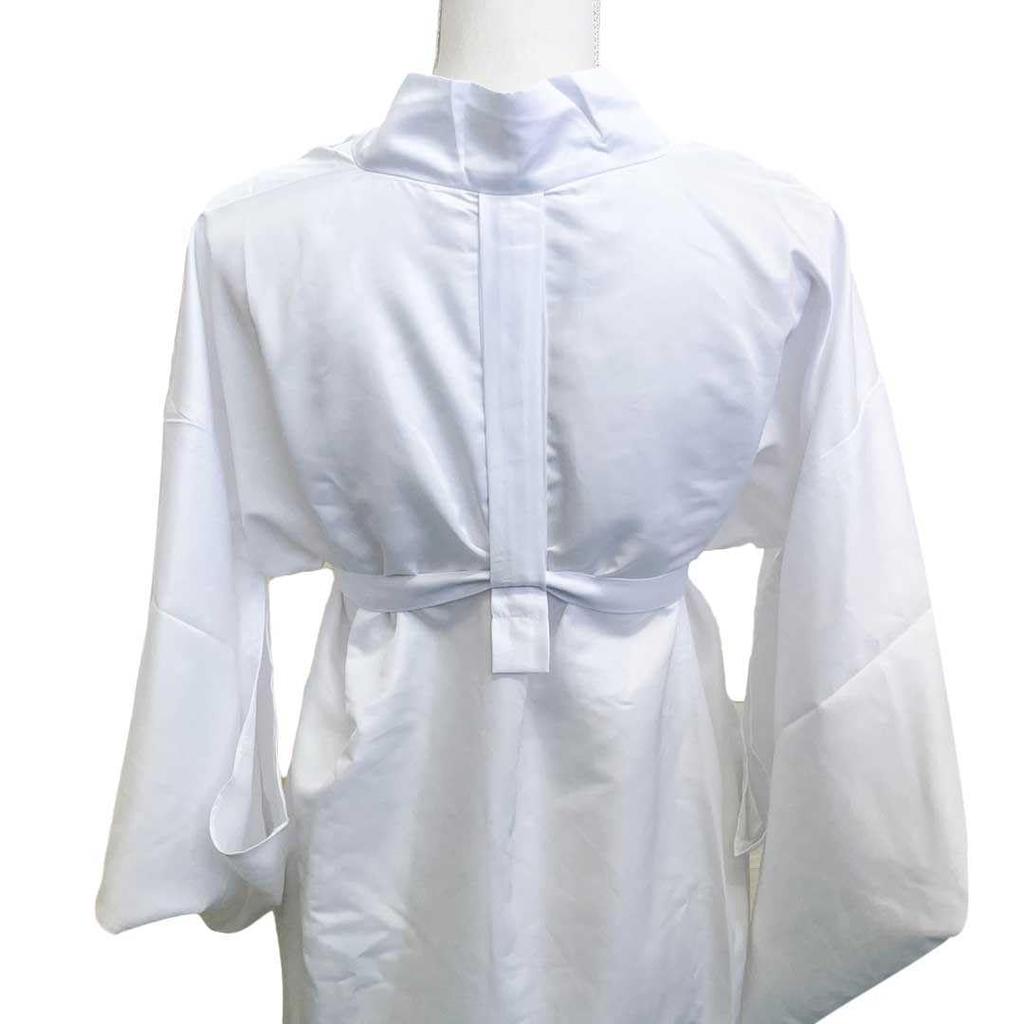 [AiO JAPAN] Washable White Nagajuban (Nagajuban) for Summer, with Collar Opening, White