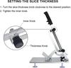 Manual Frozen Meat Slicer Stainless Steel Meat Cutter For Beef Mutton Roll Vegetable Slice For Home Cooking of Hot Pot BBQ