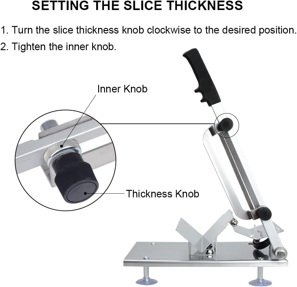 Manual Frozen Meat Slicer Stainless Steel Meat Cutter For Beef Mutton Roll Vegetable Slice For Home Cooking of Hot Pot BBQ