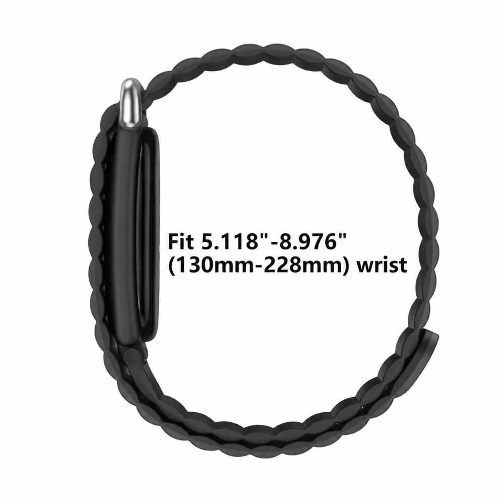 Magnetic Silicone Strap for Google Fitbit Air Bands Fitness Tracker Replacement Wristband Bracelet for Google Fitbit Air Straps