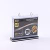 Clear PVC Poster Holder Sturdy Base Tabletop Loose-leaf Rack Menu Display Stand  Dining-table