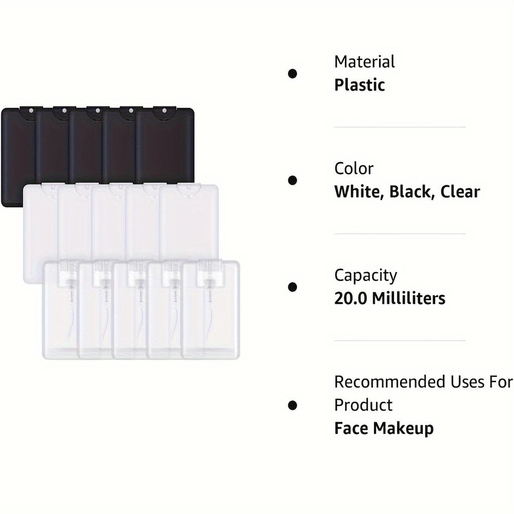 3pcs Refillable Fine Mist Perfume Spray Bottle - PVC-Free Plastic, Scent-Free, Ideal for Cosmetics & Essential Oils