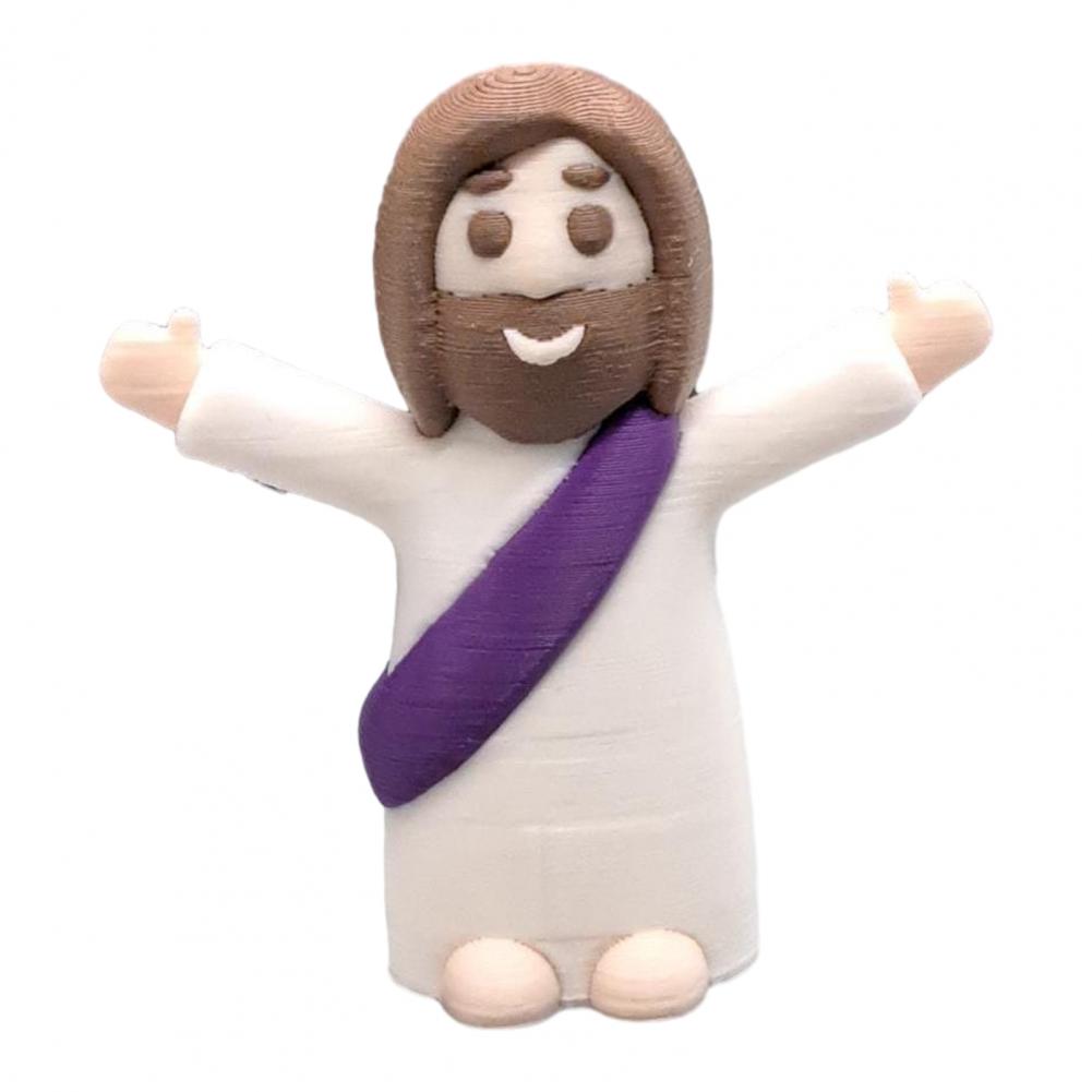Taschengroße Jesus-Statuen Inspirierende Jesus-Figuren Set von Mini-Jesus-Figuren Entzückend Ostern für Zuhause für Ostern