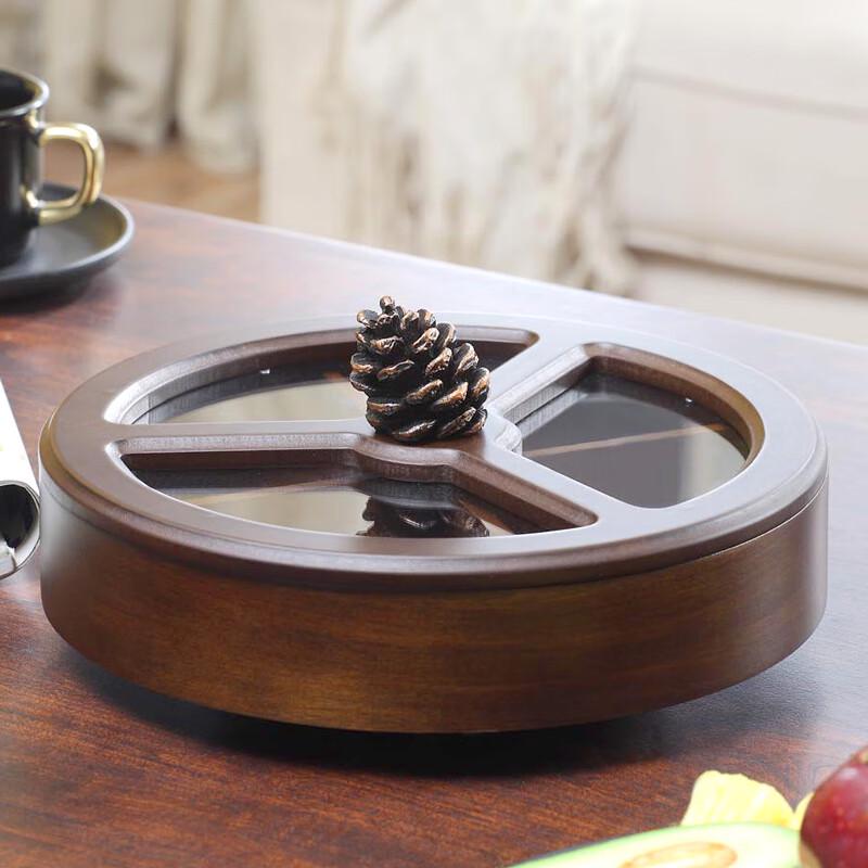 Rotating Wooden Snack & Candy Box