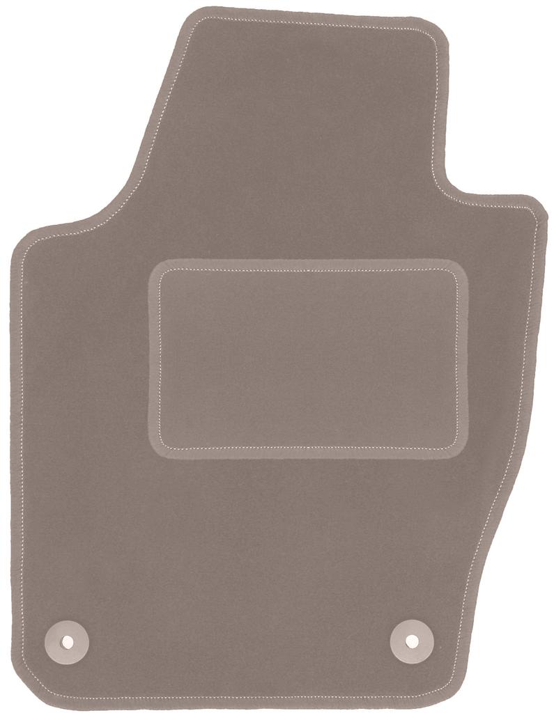 Beige driver's mat for: Volkswagen Polo V hatchback (2009-2017)