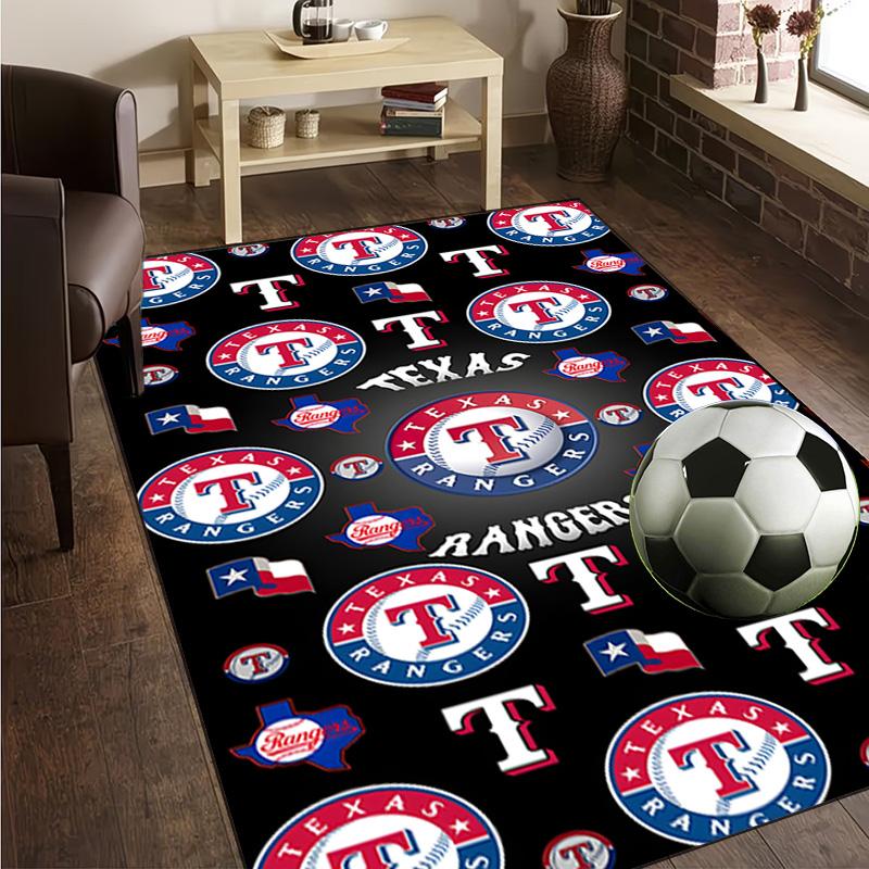Texas Baseball Rug Office Carpet Non-Slip Mat, Chair Rug Floor Covering for Gaming, Bedroom, Living Room , Home Decor Christmas Gift