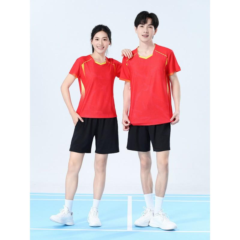 Unisex Badminton Sport Set Tennis Volleyball Athletic Wear Lightweight Quick-Dry Performance Jersey