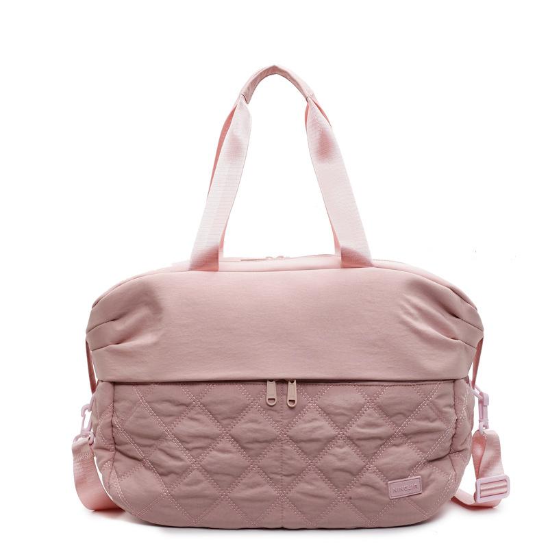 New large-capacity travel bag, diamond embroidery thread boarding bag, short-haul luggage bag, shoulder crossbody mother and baby bag.