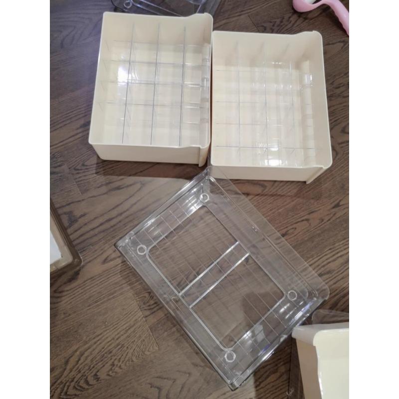 PET Stackable Underwear Storage Box Drawer Type Wardrobe Compartments Bra Socks Organizer Household Cabinet Storage Accessories
