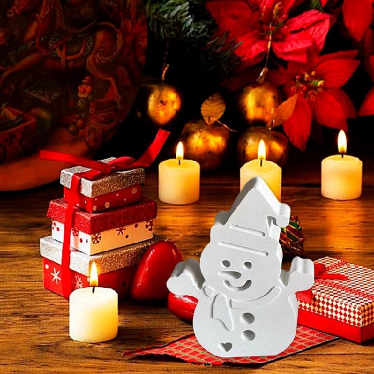 Christmas Snowman Figurine Silicone Molds for Epoxy Resin, Candle Soap, Home Decoration, Silicone Epoxy Resin Mould