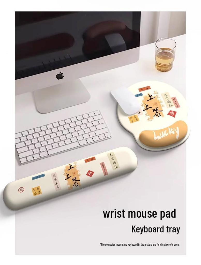 Creative Non-Slip Wrist Rest Mouse Pad for Women - Smooth Office Desktop Wrist Support