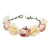 Silver Color Handmade Pearl Flower Headband Bridal Wedding Crown Hair Accessories Hair Band Tiara Crystal Headpiece Hair Jewelry