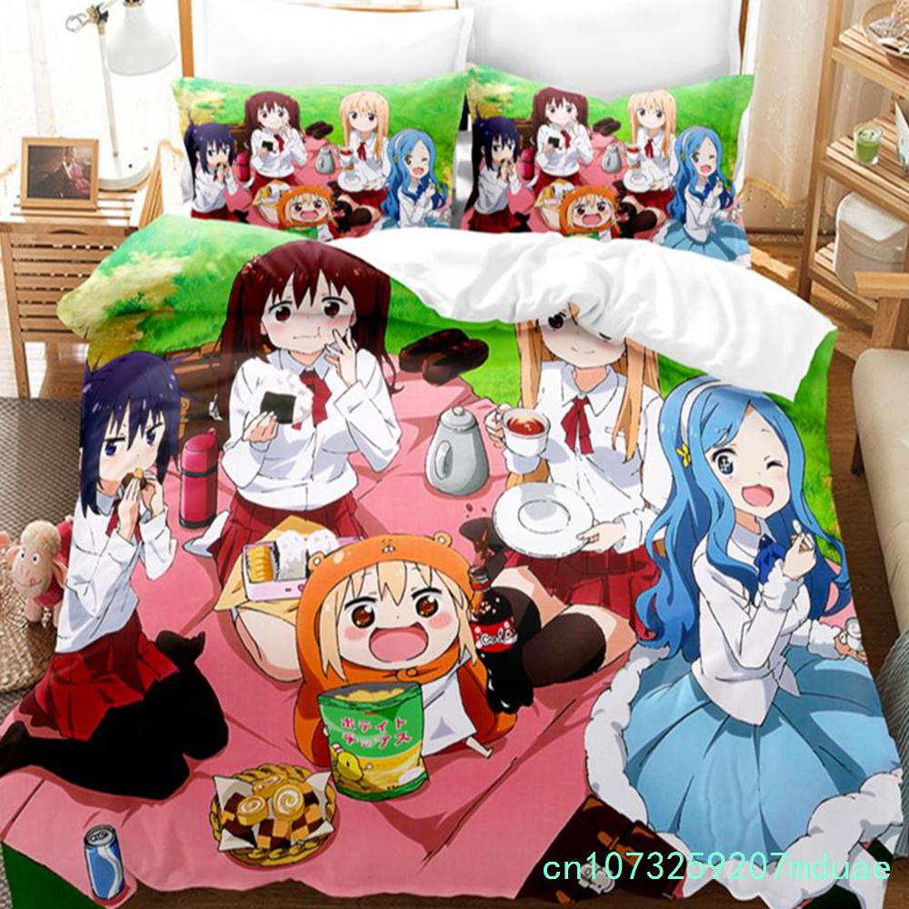 New Anime The Himouto! Umaru-chan Bedding Sets Duvet Cover Set With Pillowcase Twin Full Queen King Bedclothes