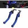 MUNEFE Motorcycle Brake Lever, Aluminum Alloy Short Brake Levers, Clutch Brake Handle Levers for Most of Motorcycles, Scooters and Electric