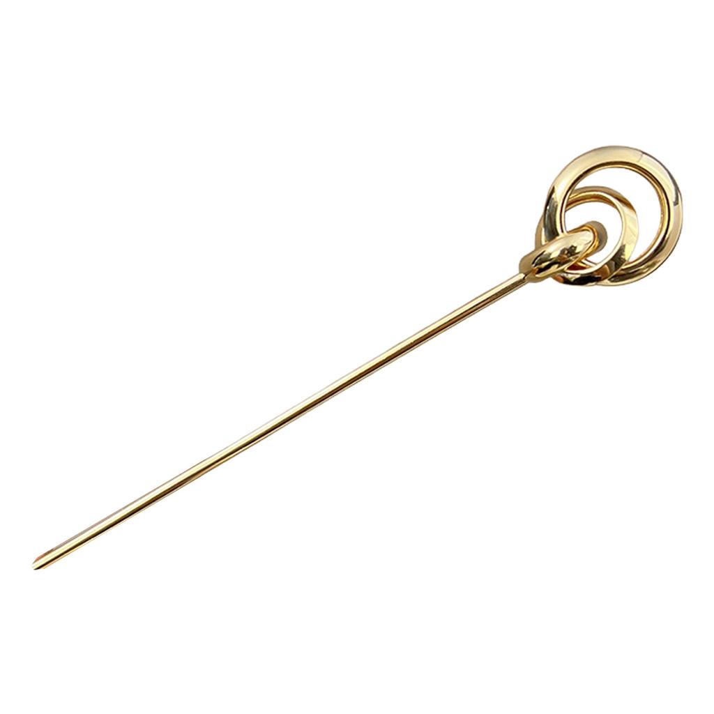 Geometrische Kugel-Haarnadel aus Metalllegierung 14cm Galvanisierte Haarstäbchen für Damen Tägliche Nutzung Hochzeitsfeier Haarschmuck