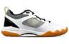 Li Ning Gladiator Comfortable Slip Resistant Abrasion Resistant Low top Badminton Shoes Unisex White Black AYZT011-3