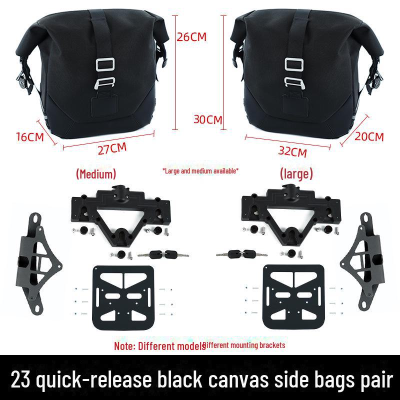 CFMOTO 250CLC Waterproof Side Bag & Anti-Fall Bumper Accessories with Folding Backrest and Step Shelves