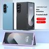 Ultra-Thin Luxury Protective Cover for Samsung ZFold7 Foldable Matte Skin Feel Oil Spray Leather Case with Shockproof Feature
