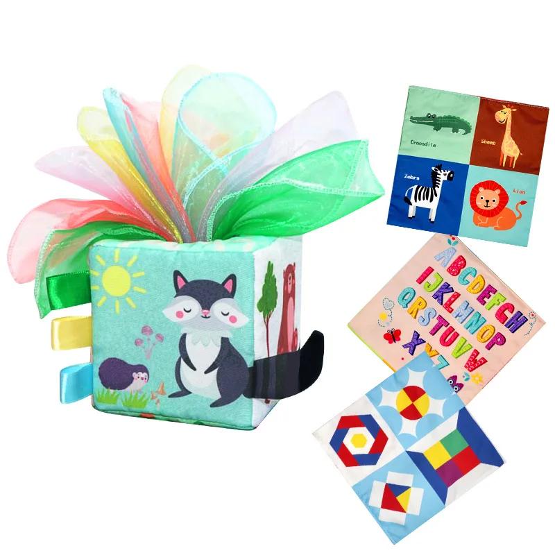 Baby Montessori Toy Magic Tissue Box Cotton Educational Learning Activity Sensory Toy For Kids Finger Exercising Busy Board Game