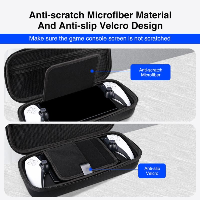 EVA Portable Case for PS5 Portal Shockproof Protective Bag for Sony PlayStation Portal Handheld Game Console Anti-DropStorageBag