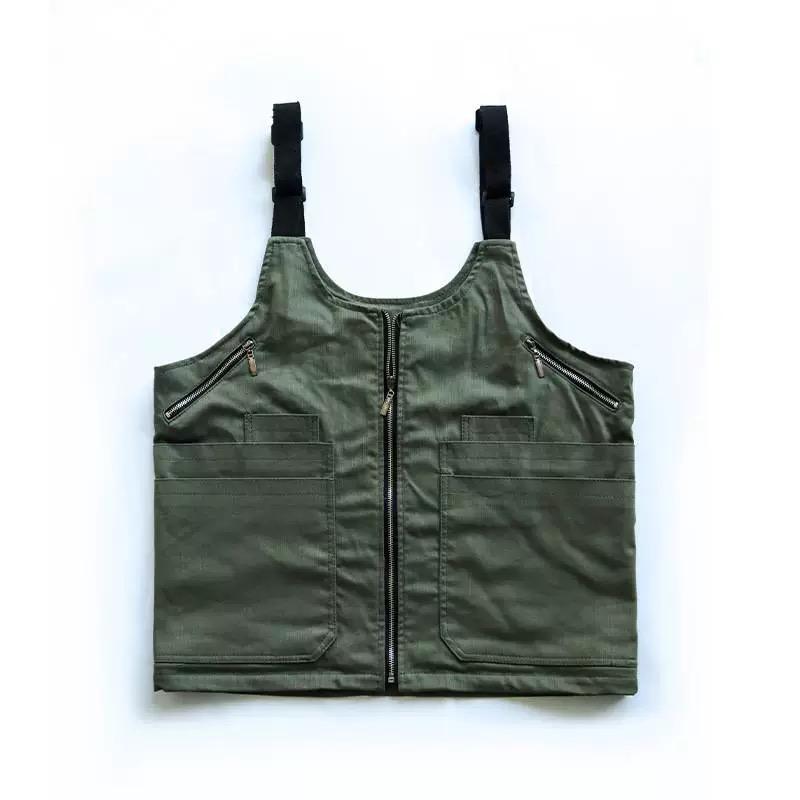 Gilet Zaino Cargo Convertibile Multiuso Uomo Donna Campeggio Escursionismo Pesca Outdoor Techwear Gilet da Vita Gilet da Lavoro Resistente