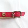 Excellent Valentino Garavani Sandals Rockstud ankle strap patent leather pink  Used