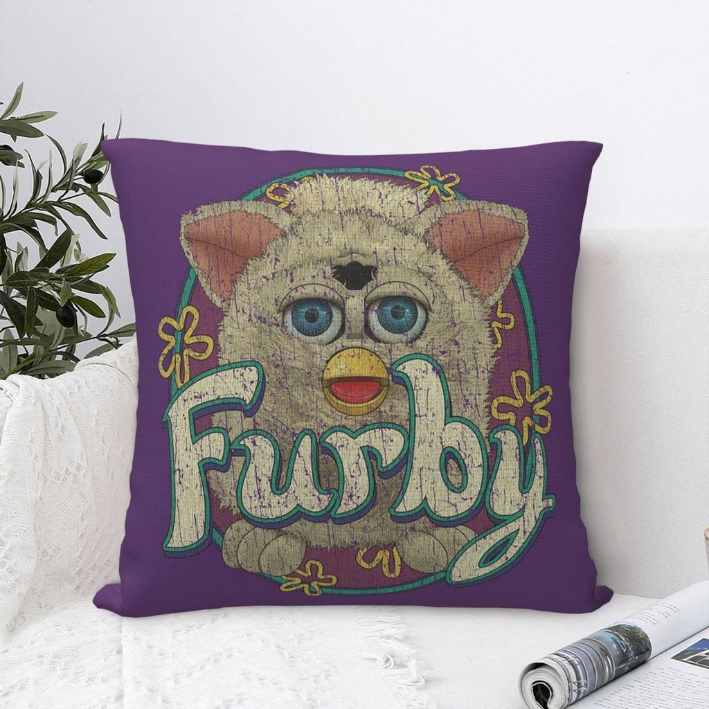 Snowball Furby 1998 Pillowcase Polyester Cushion Comfort Throw Pillow Sofa Decorative Cushions Used for Home Bedroom Living Room
