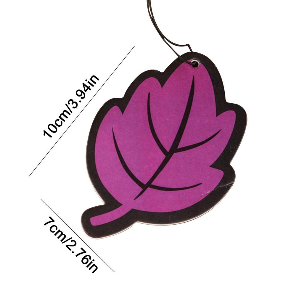 10 STÜCKE Auto Lufterfrischer Natürlich Duftend Jasmin Papier Auto Hängend Vanille Parfüm Duft Blattform Autozubehör Innen